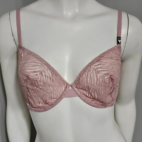 Victoria's Secret Unlined Zebra Lace Demi Bra - Picture 2 of 9